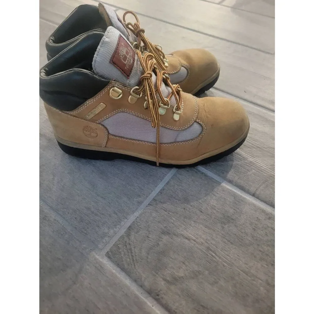 Timberland Youth Field Boot Leather Tan‎ Brown Size 6